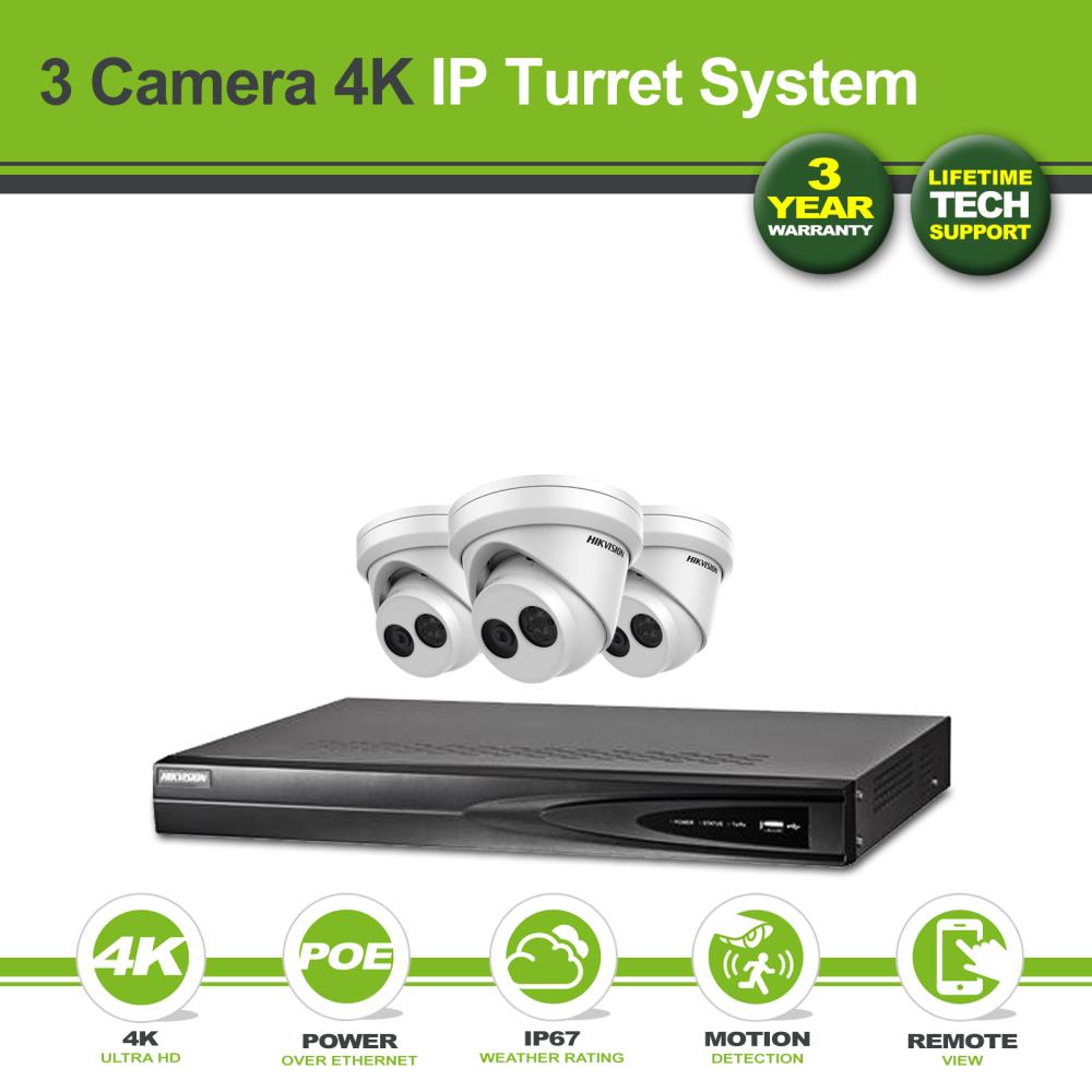 Hikvision 3 hot sale camera kit